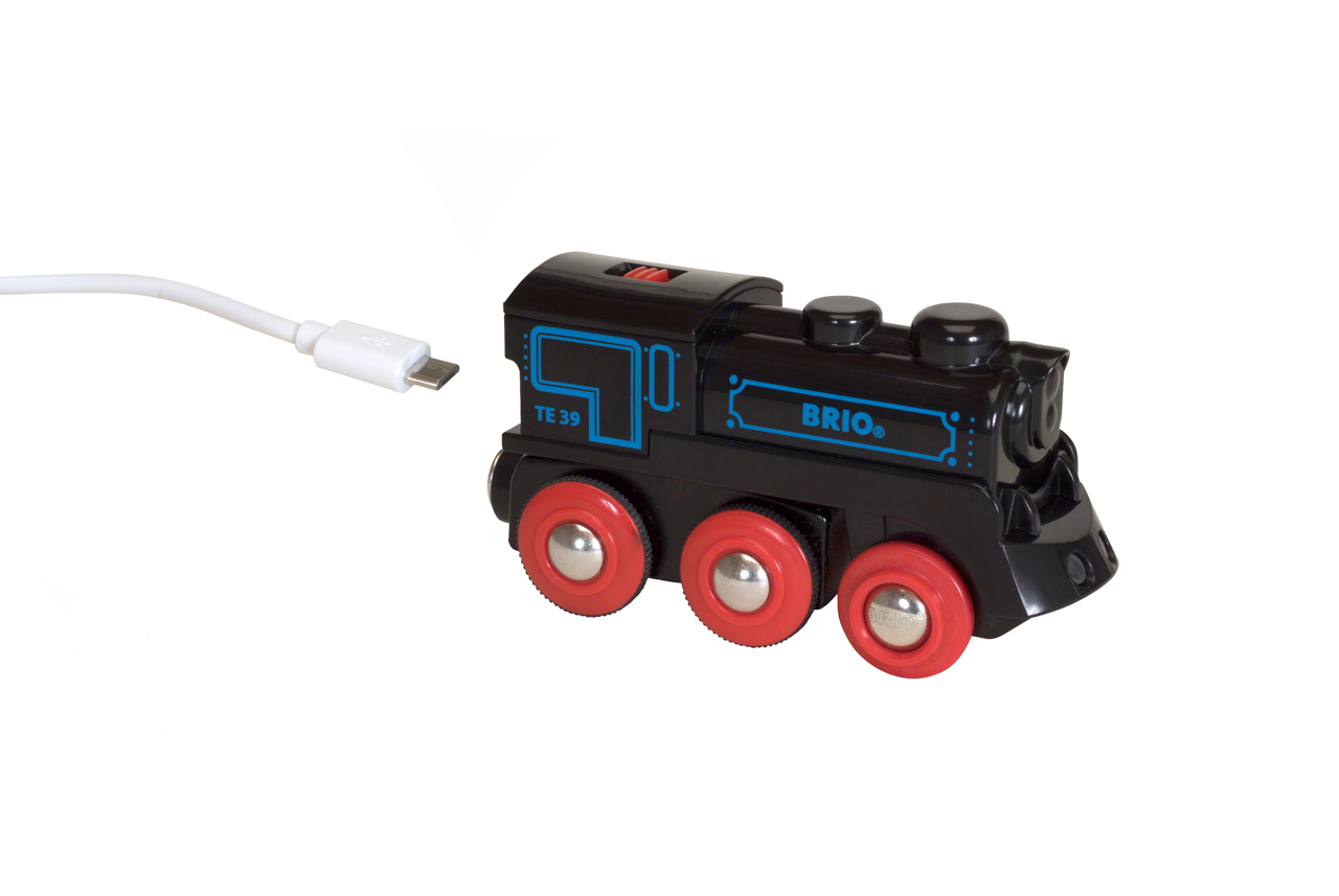 El. lokomotiva nabíjecí přes mini USB kabel